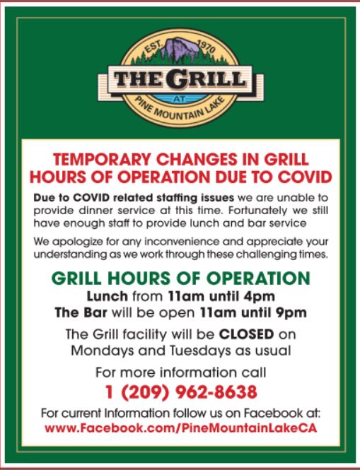 Grill Pine Mountain Lake