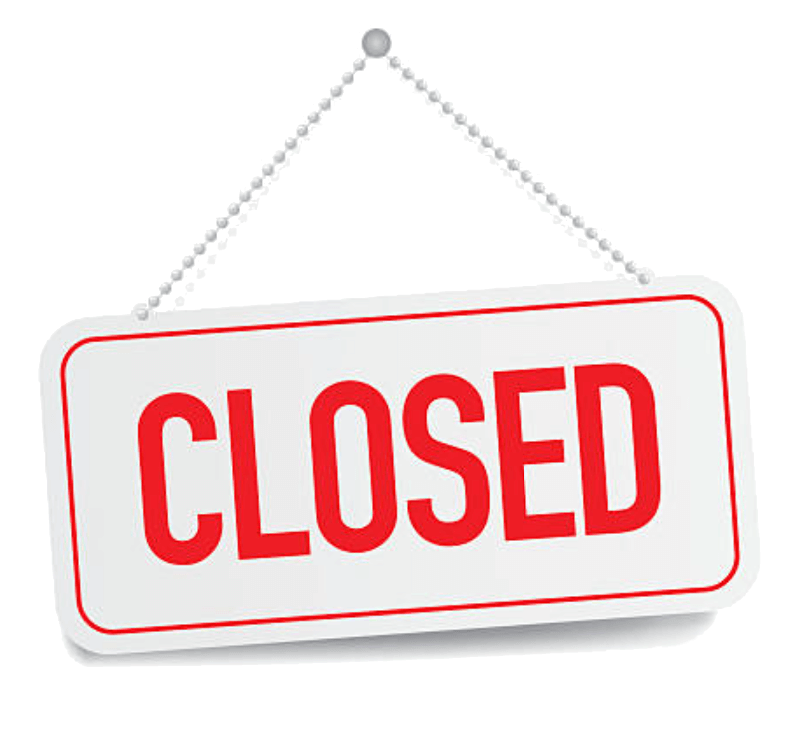 Closed sign